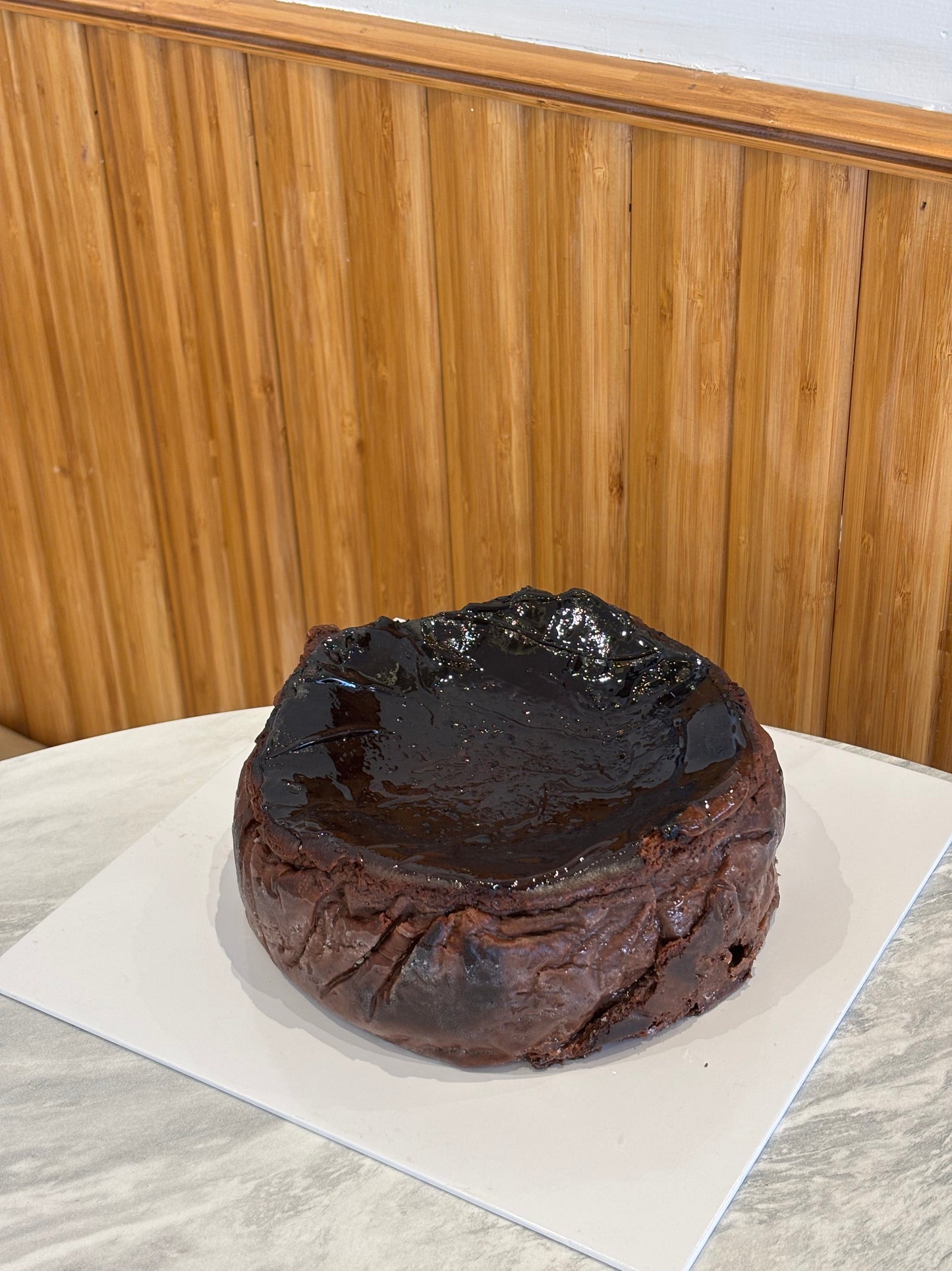 Dark Choc Basque Cheesecake (Gluten Free)