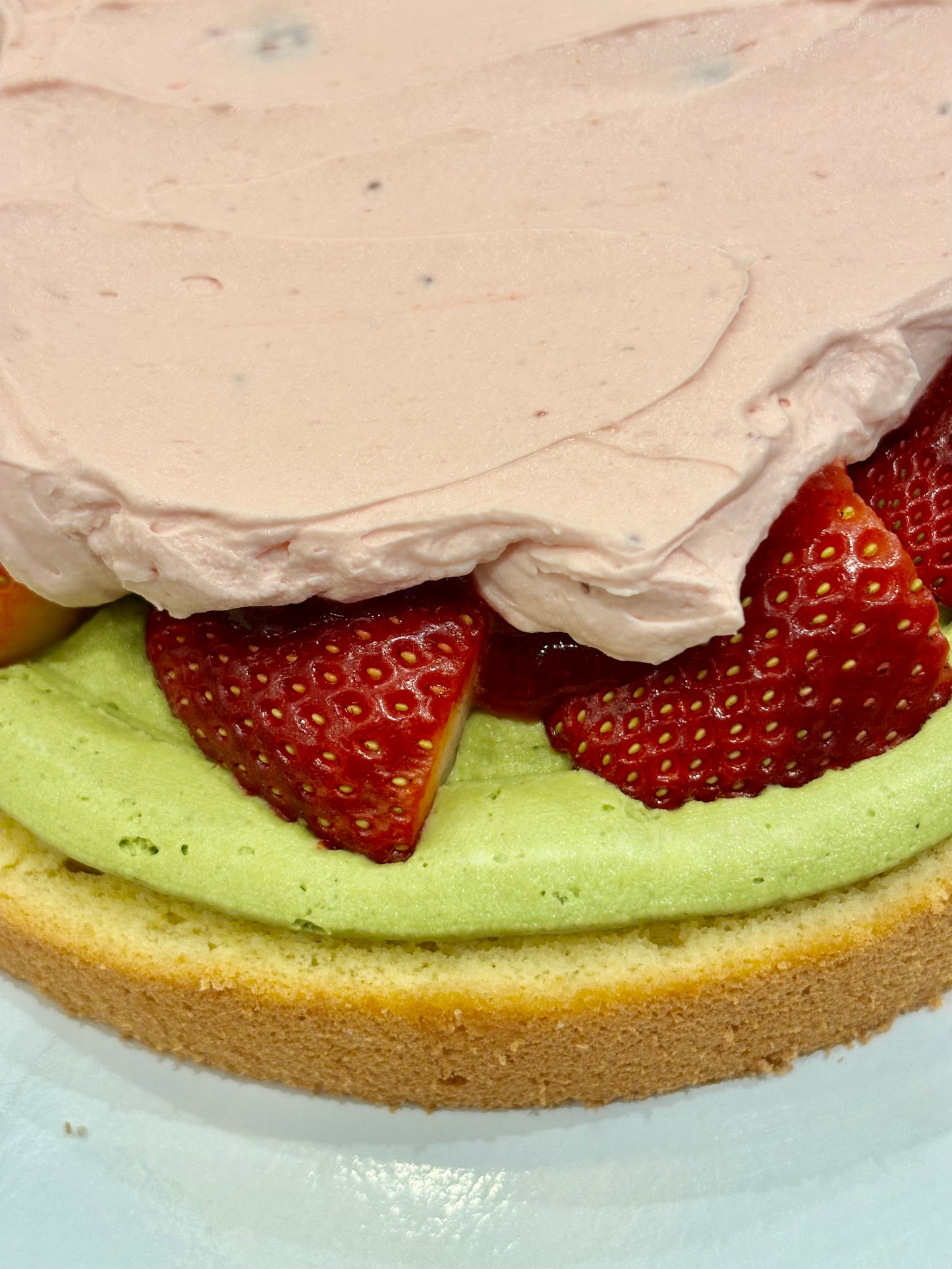 Strawberry Matcha Chiffon