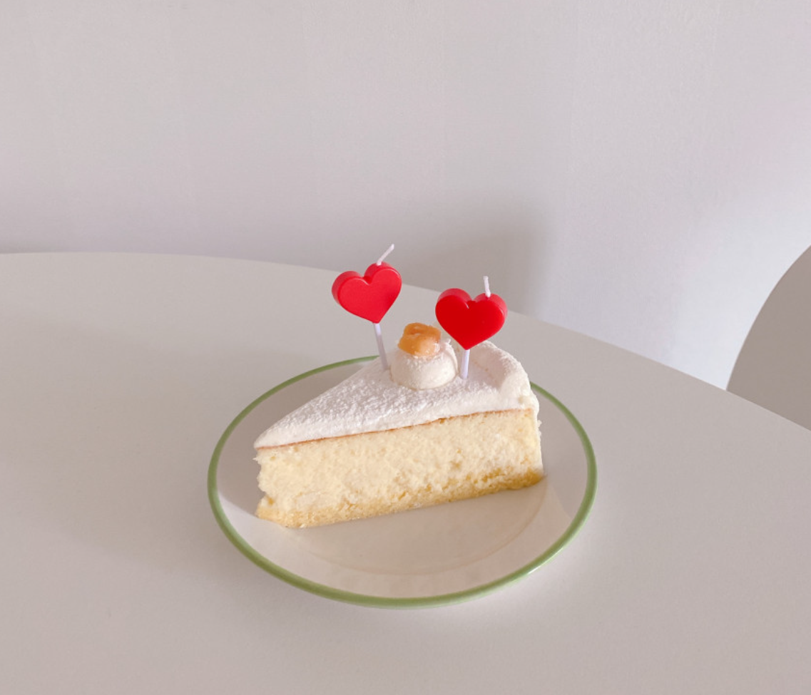 Mini heart candle (1ea)