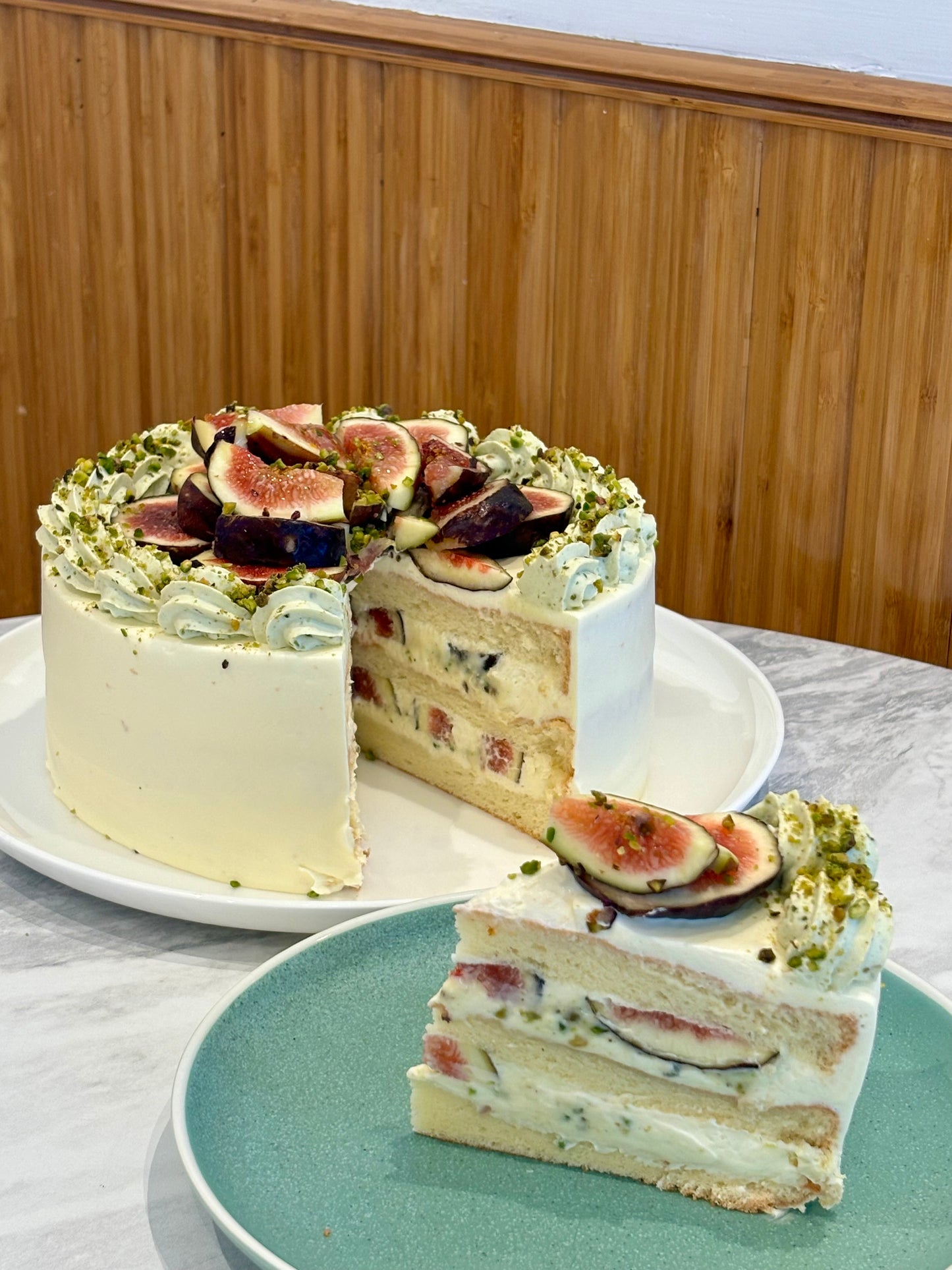 (Sold Out) Pistachio Fig Chiffon