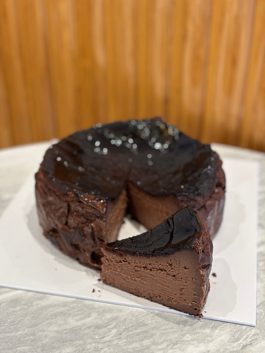Dark Choc Basque Cheesecake (Gluten Free)