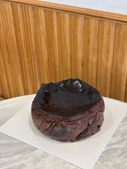 Dark Choc Basque Cheesecake (Gluten Free)